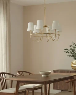 Lampadario YAMETHIN Metallo Oro