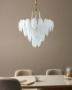 Lampadario YAUCA Vetro Ottone