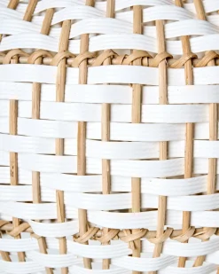 Lampadario YAUCO Rattan Bianco