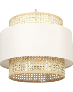 Lampadario YUMURI Rattan Beige chiaro