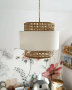 Lampadario YUMURI Rattan Beige chiaro