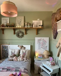 Lampadario YUMURI Rattan Rosa pesca