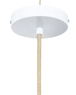 Lampadario YUMURI Rattan Rosa pesca
