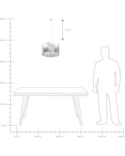 Lampadario ZILLER Bianco