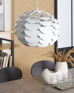 Lampadario MOSELLE Metallo Bianco