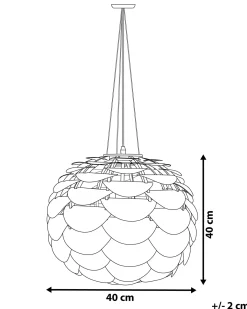 Lampadario MOSELLE Metallo Bianco