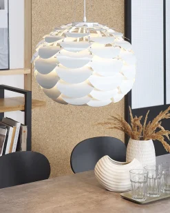 Lampadario MOSELLE Metallo Bianco
