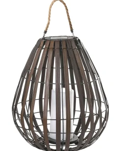 Lanterna a energia solare LUFUPA 61 cm Marrone scuro