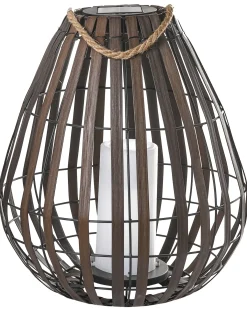 Lanterna a energia solare LUFUPA 61 cm Marrone scuro
