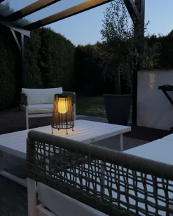 Lanterna a energia solare SEMLIKI 35 cm Naturale