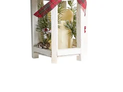Lanterna a LED SAVIVESI Modello natalizio 38 cm Bianco
