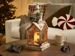 Lanterna a LED SYVANSI Modello natalizio 46 cm Marrone chiaro
