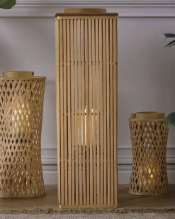 Lanterna BALABAC Bambù 88 cm Marrone chiaro