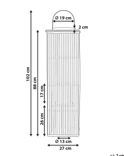 Lanterna BALABAC Bambù 88 cm Marrone chiaro