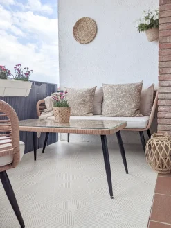 Lanterna MAURITIUS Legno di salice 30 cm Naturale