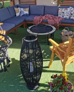 Lanterna TAHITI Bambù 72 cm Nero