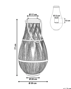 Lanterna TONGA Bambù 77 cm Naturale