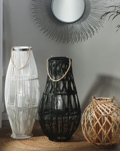Lanterna TONGA Bambù 77 cm Nero