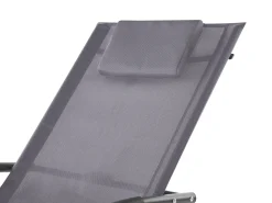 Lettino Prendisole a Dondolo CARANO II Metallo Grigio