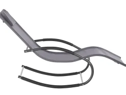 Lettino Prendisole a Dondolo CARANO II Metallo Grigio