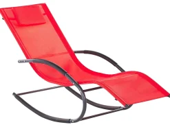 Lettino Prendisole a Dondolo CARANO II Metallo Rosso