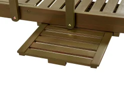 Lettino Prendisole AMANTEA II Legno d'acacia Marrone scuro