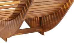 Lettino Prendisole BRESCIA II Legno d'acacia Marrone