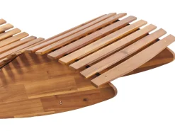 Lettino Prendisole BRESCIA II Legno d'acacia Marrone