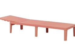 Lettino Prendisole OSSIMO Materiale sintetico Rosso