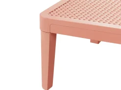 Lettino Prendisole OSSIMO Materiale sintetico Rosso