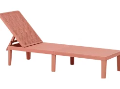 Lettino Prendisole OSSIMO Materiale sintetico Rosso