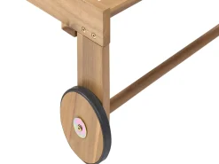 Lettino Prendisole PEDESINA Legno d'acacia Beige