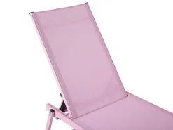 Lettino Prendisole PORTOFINO Metallo Rosa