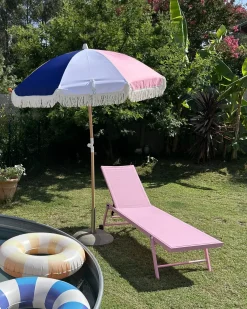 Lettino Prendisole PORTOFINO Metallo Rosa
