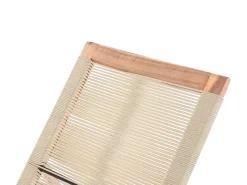 Lettino Prendisole PROSSEDI Legno d'acacia Beige