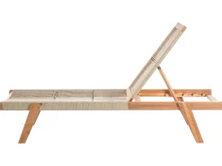 Lettino Prendisole PROSSEDI Legno d'acacia Beige