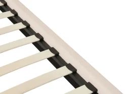 Letto a baldacchino Bouclé DANNEMOIS 180 x 200 cm Beige