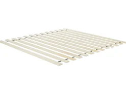 Letto a baldacchino Legno HAILLICOURT 180 x 200 cm Marrone chiaro