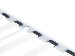 Letto a baldacchino Metallo LESTARDS 180 x 200 cm Bianco