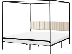 Letto a baldacchino Metallo MIRABEAU 180 x 200 cm Nero