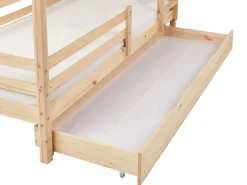 Letto a castello con cassetti Casa Legno di pino GIRGOLS 90 x 200 cm con contenitore Marrone chiaro
