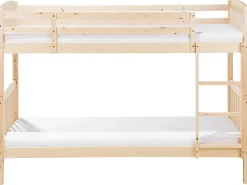 Letto a castello Legno di pino REVIN 90 x 200 cm Marrone chiaro