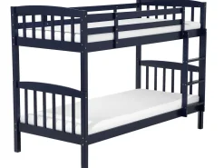 Letto a castello Legno di pino REVIN 90 x 200 cm Blu marino