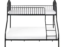 Letto a castello Metallo CHAMONIX 90/140 x 200 cm Nero