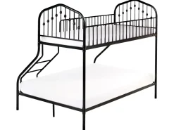 Letto a castello Metallo CHAMONIX 90/140 x 200 cm Nero