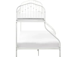 Letto a castello Metallo CHAMONIX 90/140 x 200 cm Bianco