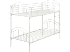 Letto a castello Metallo CHARTRES 90 x 200 cm Bianco