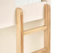 Letto a castello Velluto CHOCQUES 90 x 200 cm Beige chiaro