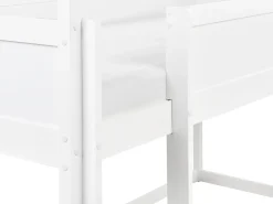 Letto a mezza altezza Casa Legno di pino DIENNE 90 x 200 cm Bianco