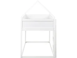 Letto a mezza altezza Casa Legno di pino DIENNE 90 x 200 cm Bianco
